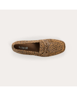 Hema leather moccasins Mini Leopard