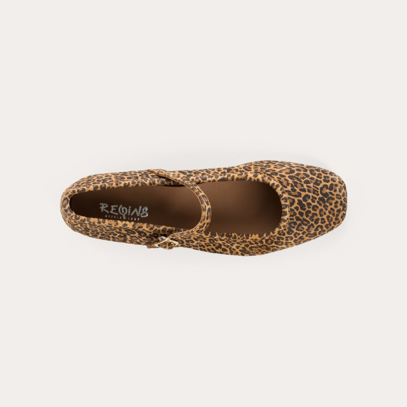 Honor suede mini leopard mary janes | Reqins