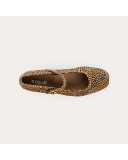 Honor suede mini leopard mary janes | Reqins