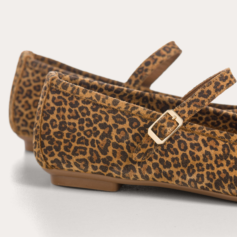 Babies honor Velvet leather mini leopard