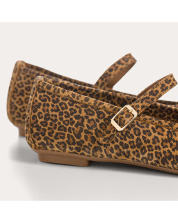 Honor suede mini leopard mary janes | Reqins