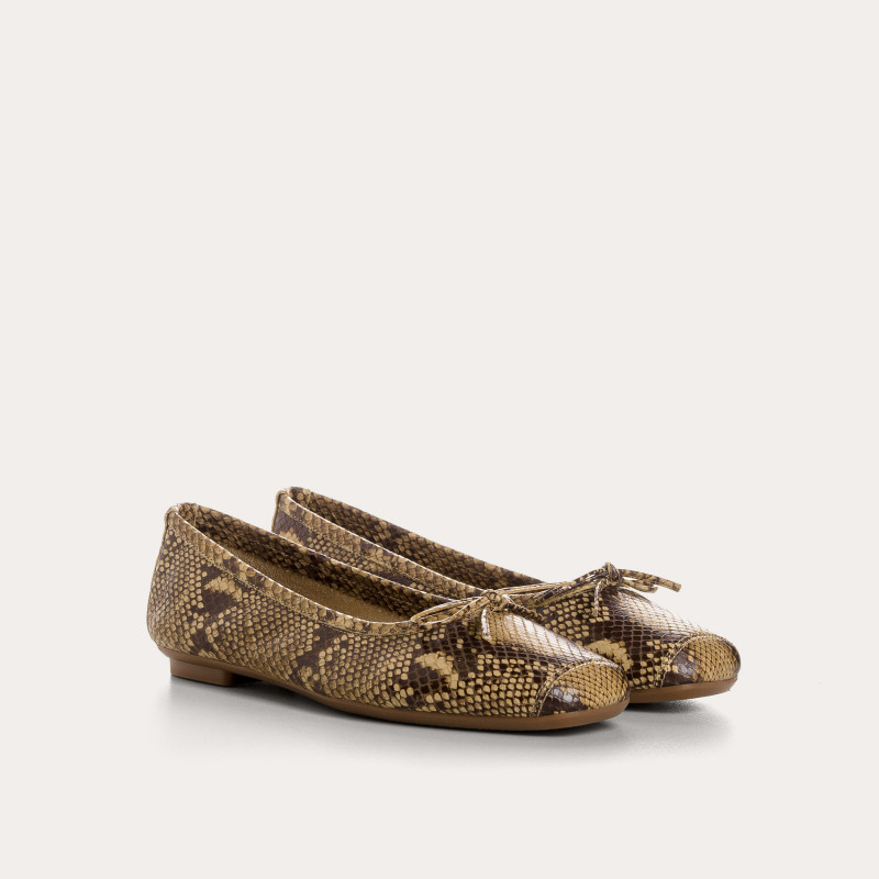 Ballerines Harmony en imprimé python - Élégance | Reqins