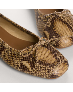 Ballerines Harmony en imprimé python - Élégance | Reqins