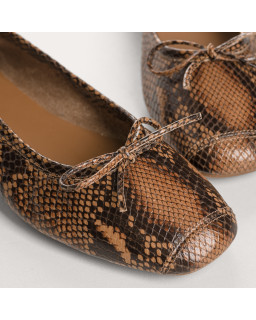 Ballerines Harmony en imprimé python - Élégance | Reqins