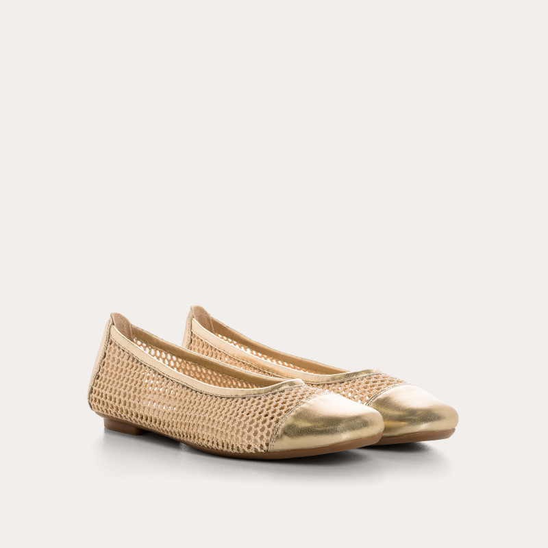 Halcine ballerinas in knitted knitting