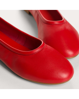 Clea Ballerinas in Smooth Leather With Round Toe | Reqins