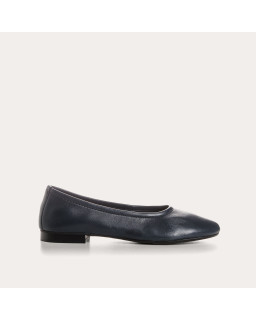 Clea Ballerinas in Smooth Leather With Round Toe | Reqins