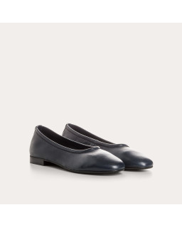 Clea Ballerinas in Smooth Leather With Round Toe | Reqins