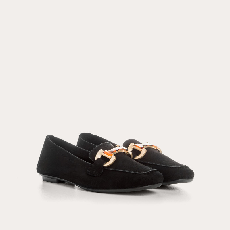 Hevano Velvet leather loafers