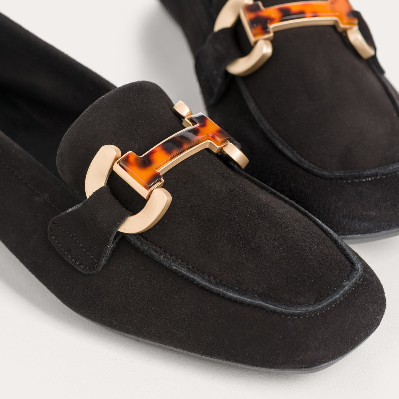 MOCASSINS HEVANO CUIR VELOURS