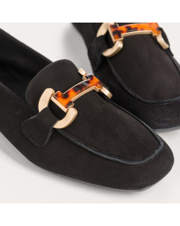 MOCASSINS HEVANO CUIR VELOURS