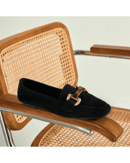 Hevano Velvet leather loafers