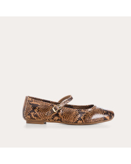 MARY JANES Honor in Leather Printed Python