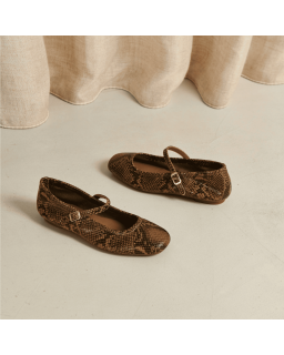MARY JANES Honor in Leather Printed Python