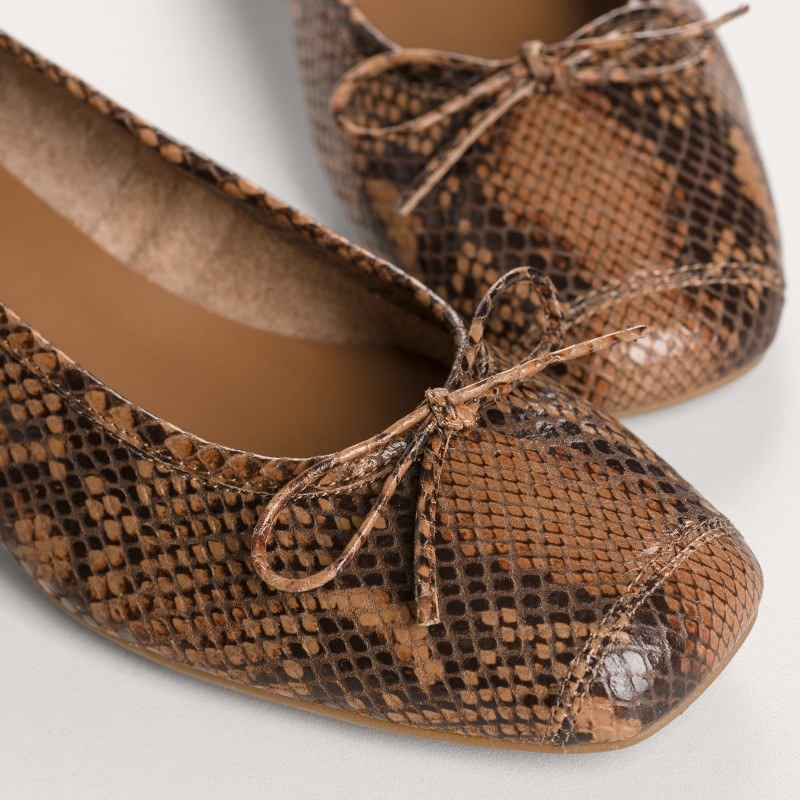 Ballerinas with Kyriel Python heels