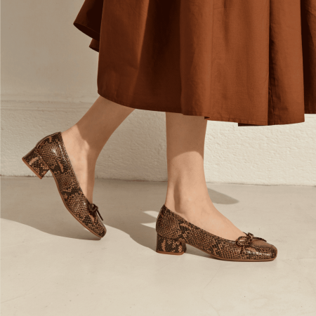 BALLERINES A TALONS KYRIEL PYTHON