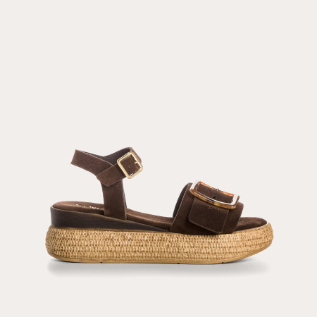 Yenari Suede Heeled Sandals | Reqins