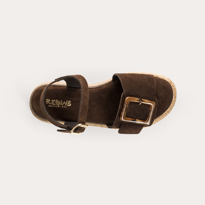 Yenari Suede Heeled Sandals | Reqins