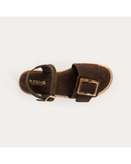 Yenari Suede Heeled Sandals | Reqins
