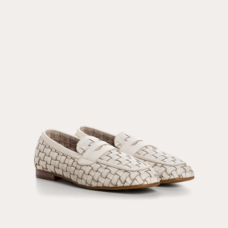 Mocassins Kalou en cuir tressé - Élégance & Confort | Reqins