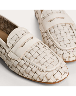 Mocassins Kalou en cuir tressé - Élégance & Confort | Reqins