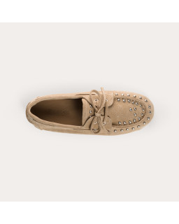 Kalea suede loafers with nails | Reqins