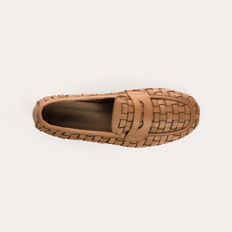 Kalou Moccasins in woven leather - Elegance & Comfort