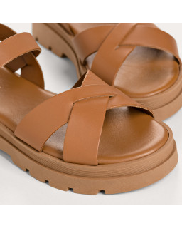 Sandales Louisa en cuir à talon 4 cm - Chic & Stabilité | Reqins