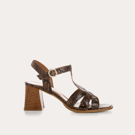 Lilith sandals in python print - Style & Comfort
