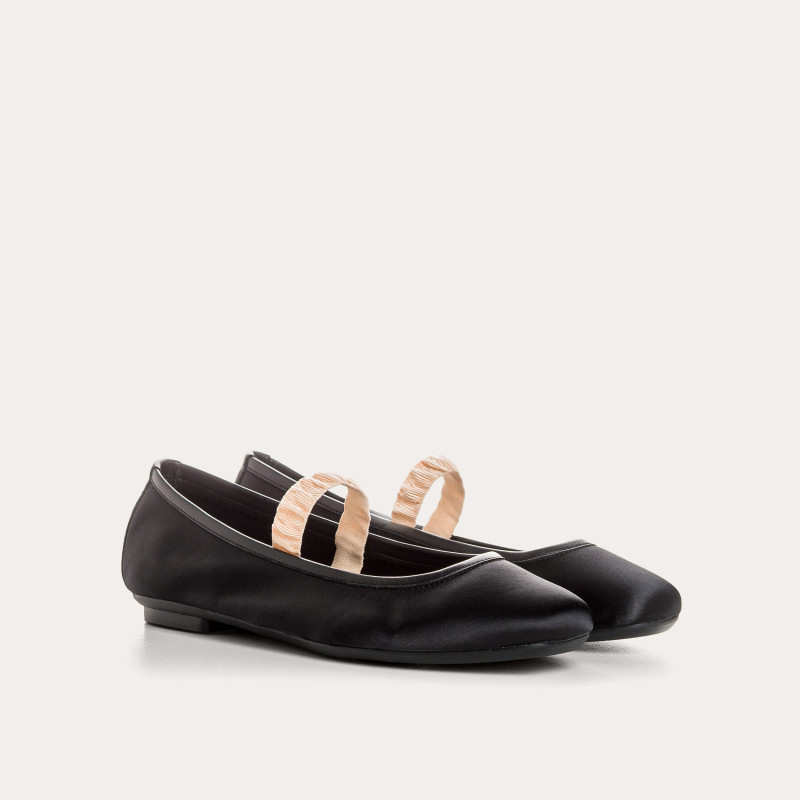 Ballerines Hally en satin | Reqins