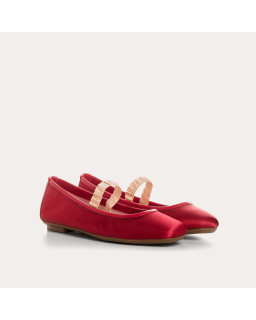 Ballerines Hally en satin | Reqins