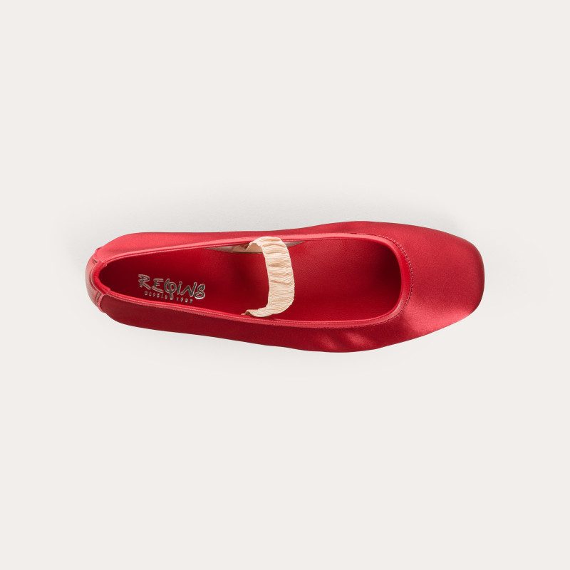 Ballerines Hally en satin | Reqins