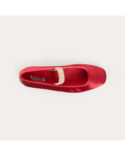 Ballerines Hally en satin | Reqins