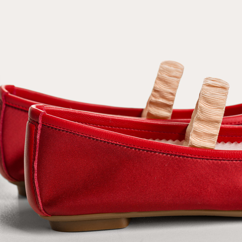 Ballerines Hally en satin | Reqins