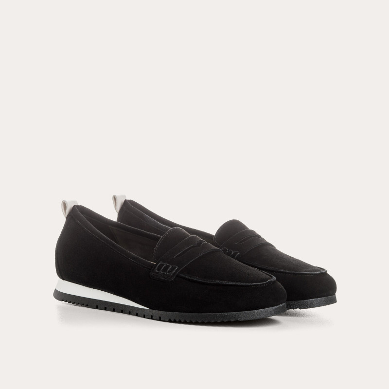 Barbados suede moccasins