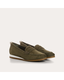 Barbados suede moccasins