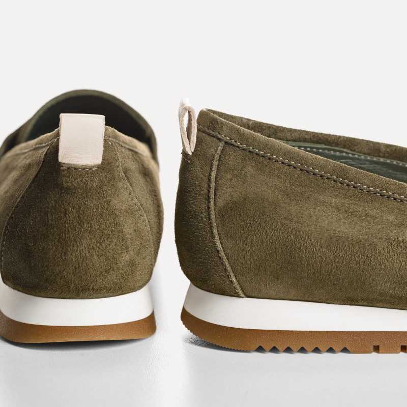 Barbados suede moccasins