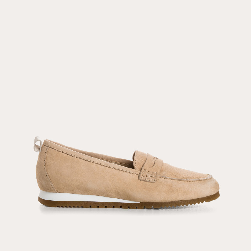 Barbados suede moccasins