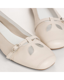 Ballerines Harmelle noir en cuir | Reqins