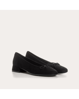 Sofia Suede heels ballerinas with knots