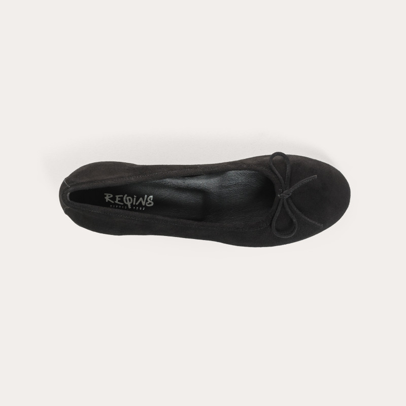 Sofia Suede heels ballerinas with knots