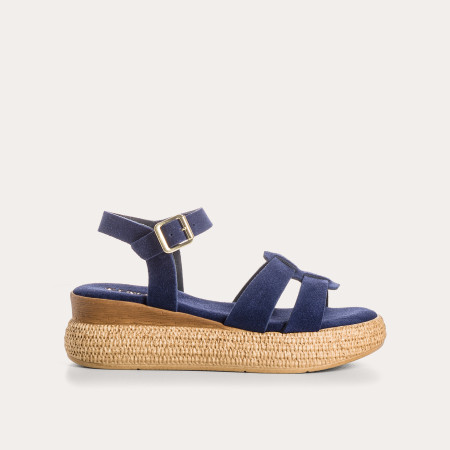 Yseult suede wedge sandals | Reqins