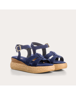 Sandales Yseult en cuir velours | Reqins