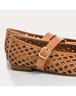 Babies Kamia en cuir tressé - Élégance Naturelle | Reqins