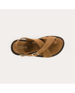 Sandales Laori en cuir velours - Confort | Reqins