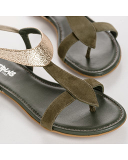 Bernie suede and metal sandals