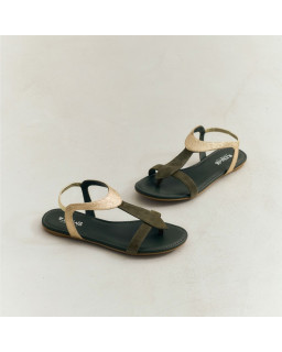 Bernie suede and metal sandals