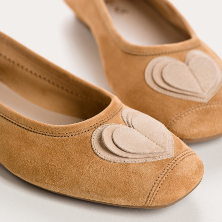 Ballerines Holove en cuir velours – Élégance & confort | Reqins