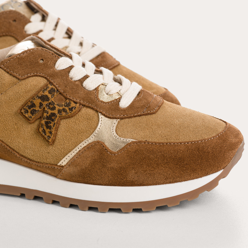 Mania sneakers made of suede and materials