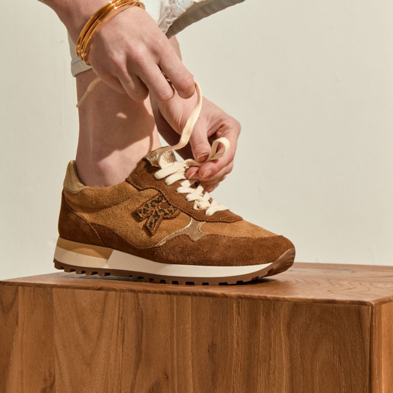 Mania sneakers made of suede and materials